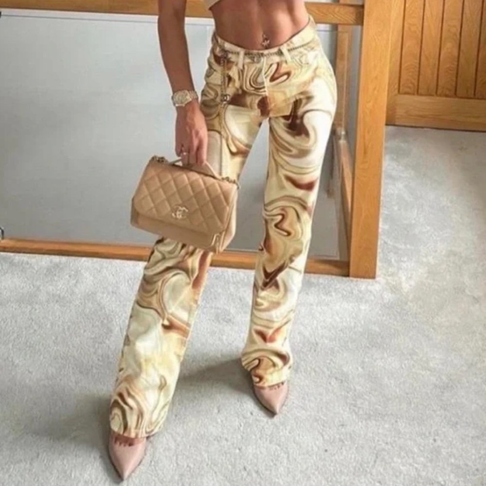 SOLADO Marble Swirl Jeans - Picture 7 of 16